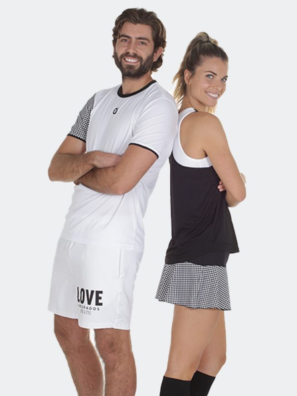 a40 grados Pantaloncini Uomo Love bianco - immagine 2