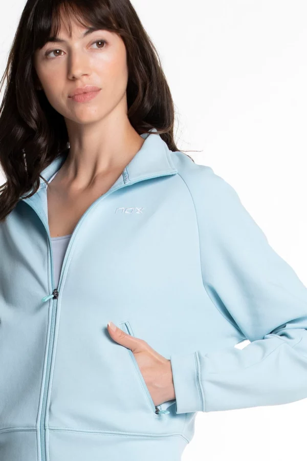 Giacca sportiva NOX PRO donna celeste - immagine 2