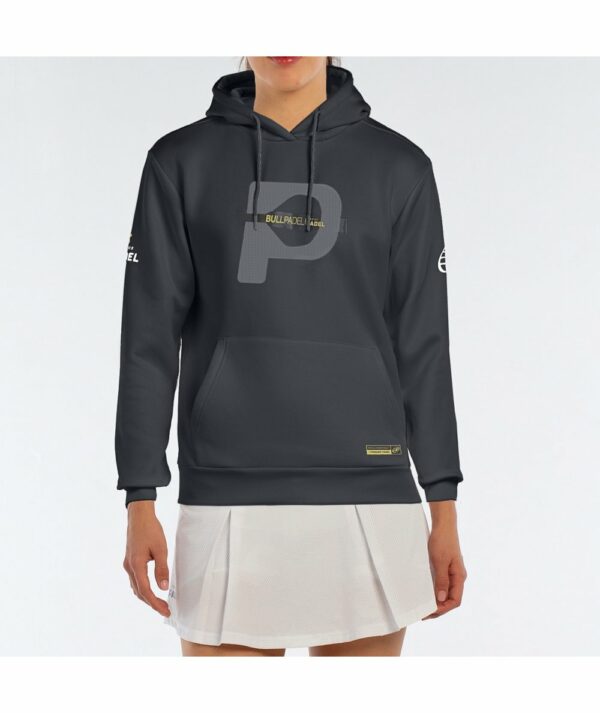 Felpa Donna Bullpadel Aerea Carbone