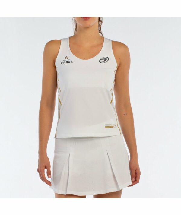 canotta donna Bullpadel acora bianca